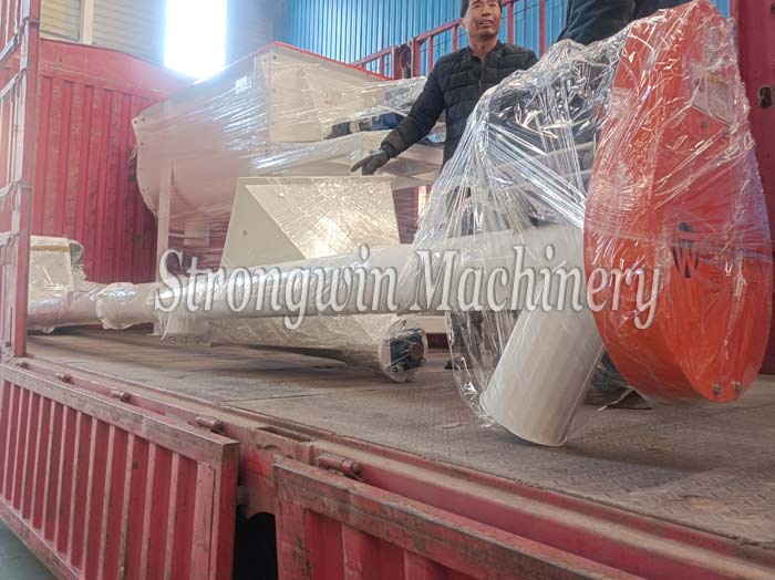 SZLH250 chicken feed pellet production plant packing and shipping to Hebei province, China