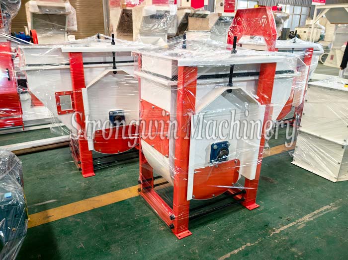 SZLH350 complete set Animal feed granulator plant packing and shipping to Henan province, China