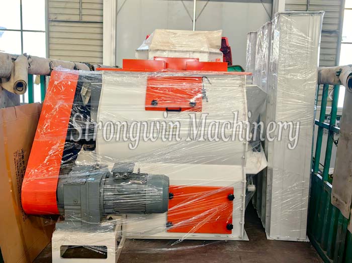 SZLH350 complete set Animal feed granulator plant packing and shipping to Henan province, China